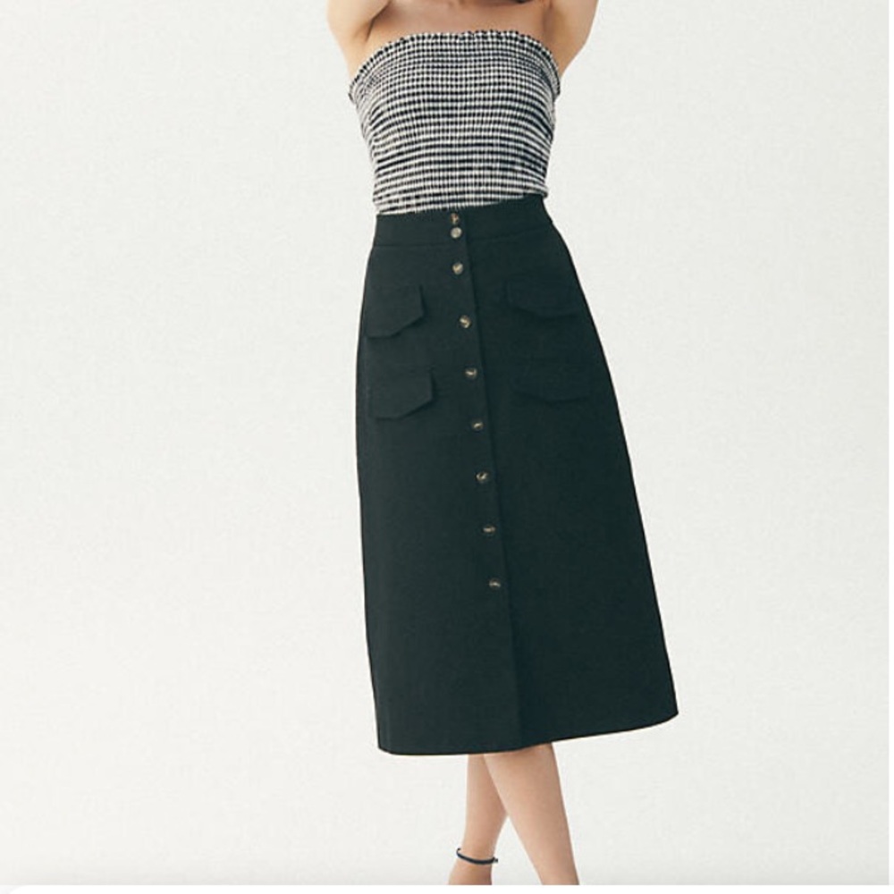 Anthropologie utility midi skirt NWT
